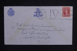 CANADA - Enveloppe De La Royal Canadian Air Force De Edmondton Pour Seattle En 1941, Oblitération Patriotique - L 143300 - Cartas & Documentos