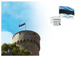 Estonia Estland 2023 Omniva Definitives 27.04.23 Flag 2,60 FDC - Enveloppes