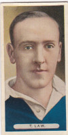 Famous Footballers 1934 - 8 T Law, Chelsea - Ardath Cigarette Card - Phillips / BDV