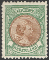 Nederland 1896 NVPH Nr 45 Ongebruikt/MH Princess Wilhelmina - Unused Stamps