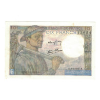 France, 10 Francs, Mineur, 1947, Z.136, TTB+, Fayette:08.17, KM:99e - 10 F 1941-1949 ''Mineur''