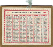 Calendrier 1931 - Formato Piccolo : 1921-40