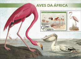 Guinea Bissau  2022 Abrican Birds. Pelicans. (213b) OFFICIAL ISSUE - Pelícanos