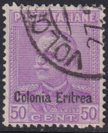 Eritrea 1928 Sc 106 Sa 143 Used Volo[..] Cancel - Eritrea