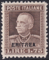 Eritrea 1928 Sc 107A Sa 137 MH* - Eritrea