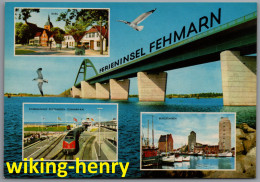 Fehmarn - Mehrbildkarte 29   Puttgardener Bahnhofgaststätten GmbH - Mit Fehmarnsundbrücke - Fehmarn