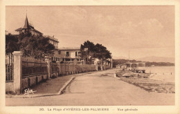 Hyères Les Palmiers * La Plage Et Route * Vue Générale - Hyeres