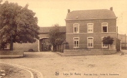 BELGIQUE - LENS ST REMY - Place Des Croix - Ferme S Bourmanne - Carte Postale Ancienne - Other & Unclassified