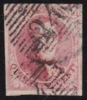 Belgie  .   OBP    .    8   (2 Scans)  .   Papier  épais    .     O        .    Gestempeld     .   /   .   Oblitéré - 1851-1857 Medaglioni (6/8)