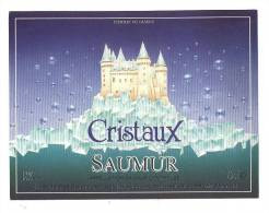 Etiquettes De Vin Saumur  -  Cristaux   -   Chatelain Desjacques à St Hilaire St Florent  (49) - Castillos