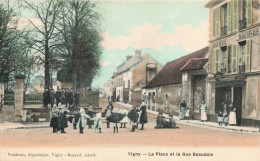 95 - VIGNY - S14975 - La Place Et La Rue Beaudoin - Boucherie Charcuterie - L1 - Vigny