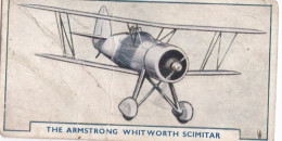 14 Armstrong Whitworth Scimitar , Fighter - Aircraft Series 1938 - Godfrey Phillips Cigarette Card - Original - Military - Phillips / BDV