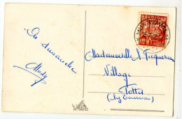 BELGIQUE - COB 762 SIMPLE CERCLE RELAIS A ETOILES MUNKZWALM SUR CARTE POSTALE, 1948 - Cachets à étoiles