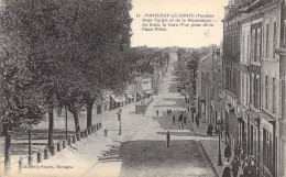 FRANCE - 85 - Fontenay Le Comte - Rues Turgot Et De La République - Au Fond La Gare.. - Carte Postale Ancienne - Fontenay Le Comte