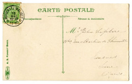 BELGIQUE - COB 83 SIMPLE CERCLE RELAIS A ETOILES MUYSEN-LEZ-MALINES SUR CARTE POSTALE, 1910 - Sellos Con Estrellas