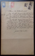 Kingdom Of Yugoslavia - Court Document, Franked With SHS Stamps Of Croatia And Slovenia Instead Of Revenue Stamps. - Cartas & Documentos