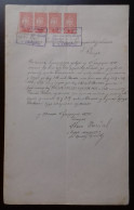 Kingdom Of Yugoslavia - Court Document, Franked With SHS Stamps Of Slovenia Instead Of Revenue Stamps. - Brieven En Documenten