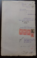 Kingdom Of Yugoslavia - Court Document, Franked With SHS Stamps Of Slovenia And Croatia Instead Of Revenue Stamps. - Cartas & Documentos