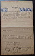 Kingdom Of Yugoslavia - Court Document, Franked With SHS Stamps Of Croatia Instead Of Revenue Stamps. - Brieven En Documenten