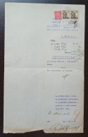 Kingdom Of Yugoslavia - Court Document, Franked With SHS Stamps Of Croatia Instead Of Revenue Stamps. - Storia Postale