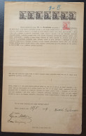 Kingdom Of Yugoslavia - Court Document, Franked With SHS Stamps Of Croatia Instead Of Revenue Stamps. - Cartas & Documentos