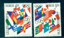1994 Lillehammer Winter Olympics,Flags,Norway,Mi.1149,MNH - Invierno 1994: Lillehammer