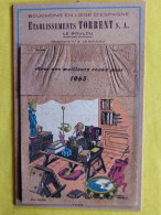 SUPERBE CALENDRIER ANNEE 1965 TOUT EN LIEGE ETS TORRENT SA BOUCHONS A LE BOULOU - 270MMX170MM - DON QUICHOTTE  IL FERRER - Tamaño Grande : 1961-70