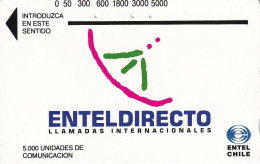 TARJETA TAMURA DE CHILE DE ENTELDIRECTO DE $5000 (parte De Atrás Plateada) - Cile