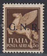 ITALY - 1944 R.S.I. - N.A118/I Emiss. Brescia  MH* Linguellato - Posta Aerea