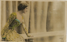 Lina Cavalieri Opera Soprano Née à Viterbo Hand Colored - Opéra