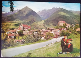 Cartolina Vg ITALIA ALTO ADIGE VEDUTA DI SCENA PRESSO MERANO Italy Postcard Italien Ansichtskarten - Merano