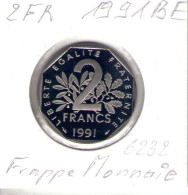 France. 2 Francs Semeuse 1991 Frappe BE - 2 Francs