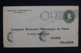 ETATS UNIS - Entier Postal Privé De Hudson Pour La France En 1912 - Cachet évidé - L 143342 - 1901-20