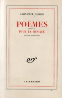 Léon-Paul Fargue. Poèmes Suivi De Pour La Musique. - French Authors