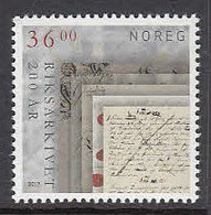 2017 Norway National Archives Complete Set Of 1 MNH @ BELOW FACE VALUE - Ongebruikt