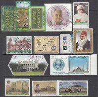 2017 / 2018 Pakistan Collection Of 14 Different Stamps  MNH - Pakistan