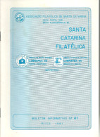 SANTA CATARINA FILATELICA - BRAZIL - MAGAZINE - 1991 -  N° 41 - Zeitungen & Zeitschriften