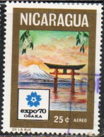 NICARAGUA 1970 EXPO 70 OSAKA INTERNATIONAL EXHIBITION 25c USED USATO OBLITERE' - Nicaragua