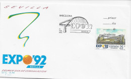 3763   FDC. Barcelona  Expo  Sevilla 1992, - FDC