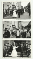 LA MOTHE SAINT HERAY  3 Cartes Photo 1960  Rosiere Maire Fanfare Garde Champetre - La Mothe Saint Heray