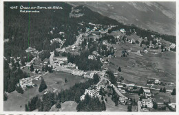 Postcard Switzerland Crans S. Sierre Vue Par Avion - Crans