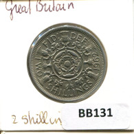 2 SHILLINGS 1962 UK GRANDE-BRETAGNE GREAT BRITAIN Pièce #BB131.F - J. 1 Florin / 2 Schillings