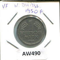 1 DM 1950 F ALLEMAGNE Pièce GERMANY #AW490.F - 1 Mark