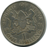 1 SHILLING 1971 KENYA Moneda #AZ187.E - Kenia