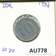 10 PFENNIG 1967 DDR EAST ALLEMAGNE Pièce GERMANY #AU778.F - 10 Pfennig