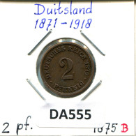 2 PFENNIG 1874 B ALLEMAGNE Pièce GERMANY #DA555.2.F - 2 Pfennig