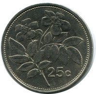 25 CENTS 1991 MALTA Münze #AZ292.D - Malta