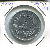 5 FRANCS 1947 FRANKREICH FRANCE Französisch Münze #AN387.D - 5 Francs