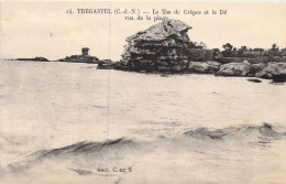 FRANCE - 22 - Trégastel - Le Tas De Crêpes Et Le Dé Vus De La Plage - Carte Postale Ancienne - Trégastel