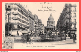 PARIS (75) Cpa Précurseur 1902 Rue Soufflot Et Le Panthéon B. F., éditeur à Paris.  - Distretto: 05